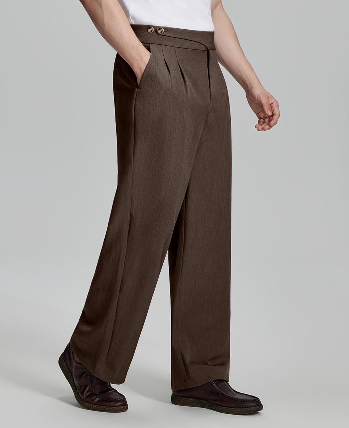Mens Baggy Dress Pants Old Money Vintage Pleated Wide Leg Pants Summer Casual Slacks Relaxed Fit Trousers Mens Baggy Dress Pants Old Money Vintage Pleated Wide Leg Pants Summer Casual Slacks Relaxed Fit Trousers