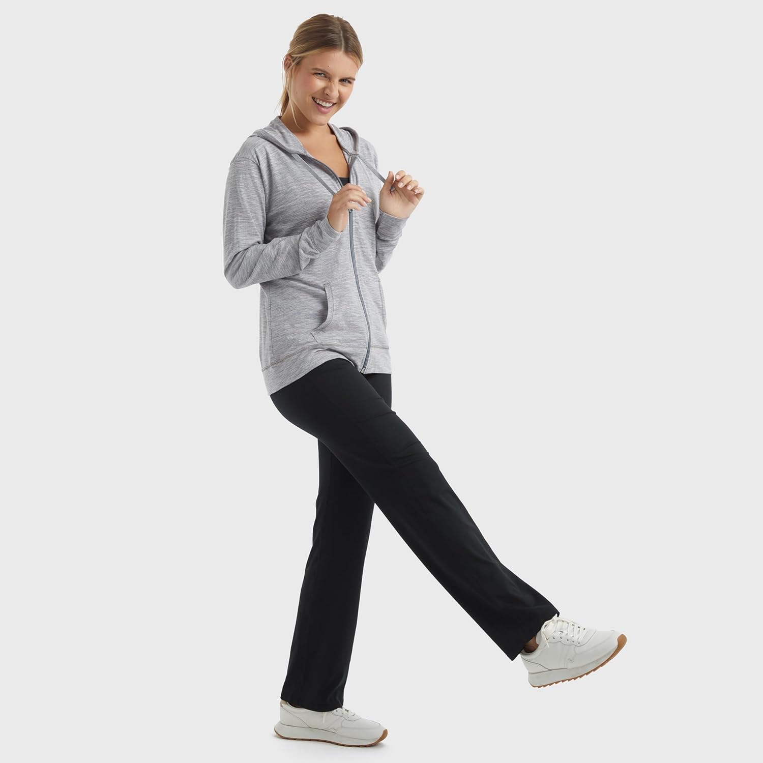 womens Slub Knit Full-zip Hoodie Textured Cotton Zip-up T-shirt Hoodie for Women womens Slub Knit Full-zip Hoodie Textured Cotton Zip-up T-shirt Hoodie for Women
