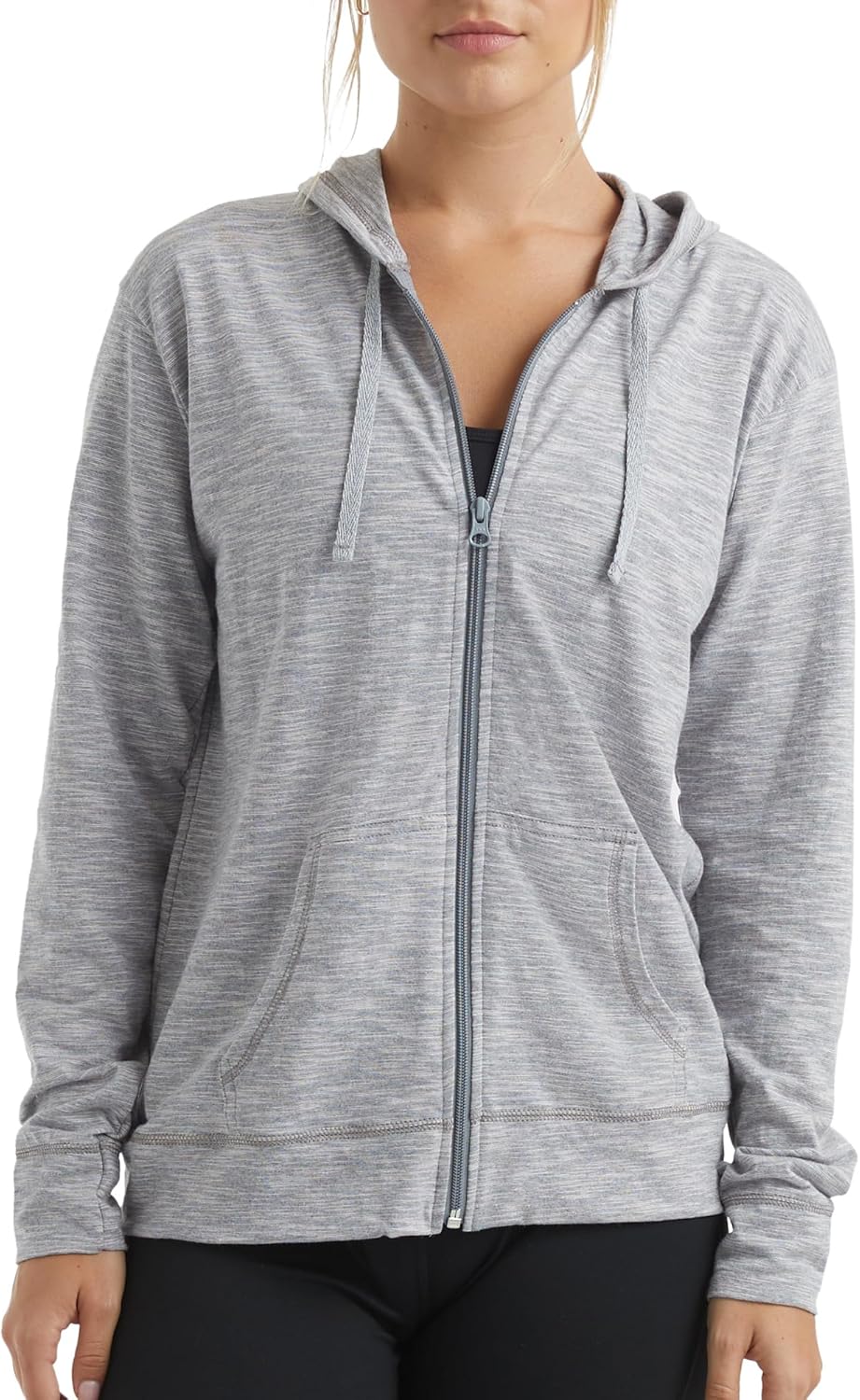 womens Slub Knit Full-zip Hoodie Textured Cotton Zip-up T-shirt Hoodie for Women womens Slub Knit Full-zip Hoodie Textured Cotton Zip-up T-shirt Hoodie for Women