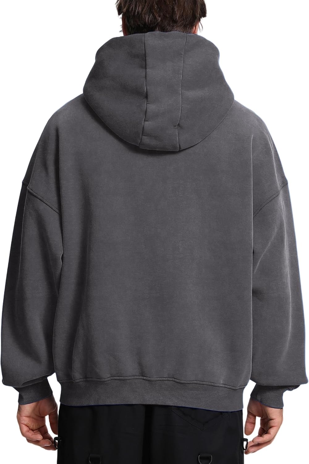 Men's Oversized Acid Wash Zip Up Hoodie Charcoal Gray Heavyweight Fleece Sweatshirt Full Zipper Vintage Streetwear Men's Oversized Acid Wash Zip Up Hoodie Charcoal Gray Heavyweight Fleece Sweatshirt Full Zipper Vintage Streetwear