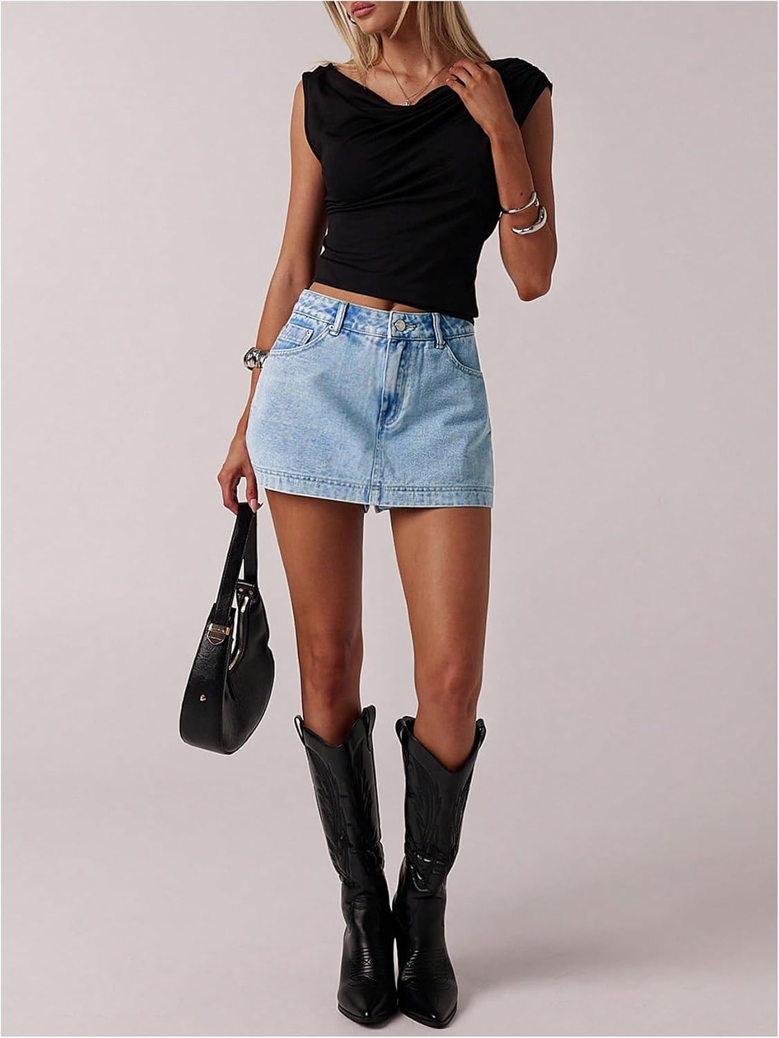 Women's Jean Skirt Shorts Y2k Mini Skirt Skorts Streetwear