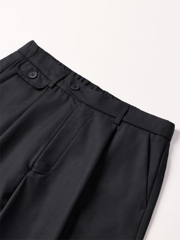 Men's Baggy Dress Pants Zipper Fly Pleated Wide Leg Dress Pants Business Casual Work Long Trousers with Pocket Men's Baggy Dress Pants Zipper Fly Pleated Wide Leg Dress Pants Business Casual Work Long Trousers with Pocket