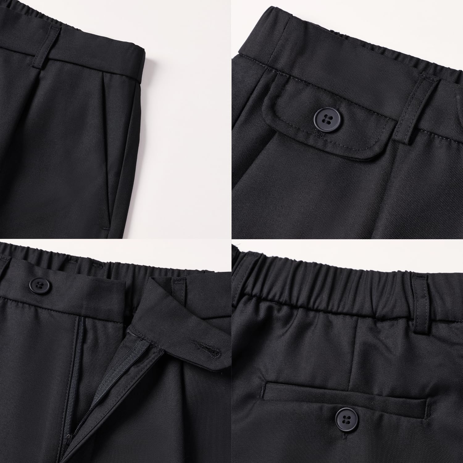 Men's Baggy Dress Pants Zipper Fly Pleated Wide Leg Dress Pants Business Casual Work Long Trousers with Pocket Men's Baggy Dress Pants Zipper Fly Pleated Wide Leg Dress Pants Business Casual Work Long Trousers with Pocket