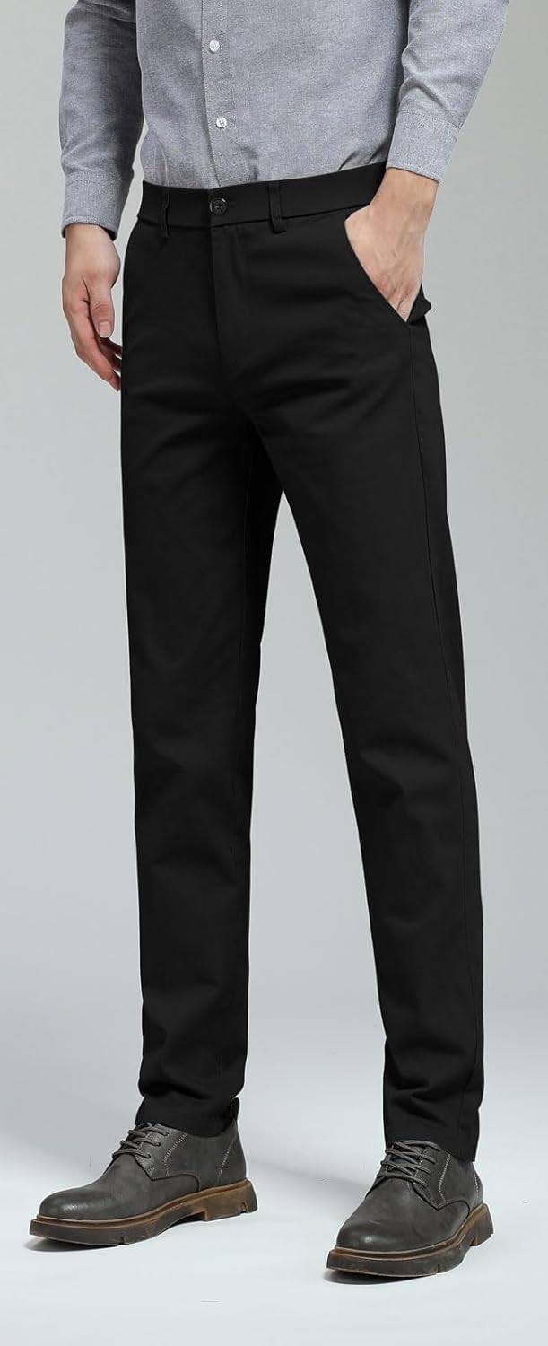 Men's Skinny Stretchy Pants Colored Pants Slim Fit Slacks Tapered Trousers