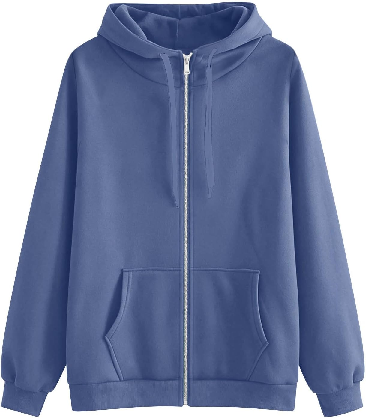 Zip Up Hoodie Women Y2K Casual Long Sleeve Oversized Hooded Sweatshirts Dusty Blue Fall Winter Comfy Jackets with Pockets Zip Up Hoodie Women Y2K Casual Long Sleeve Oversized Hooded Sweatshirts Dusty Blue Fall Winter Comfy Jackets with Pockets