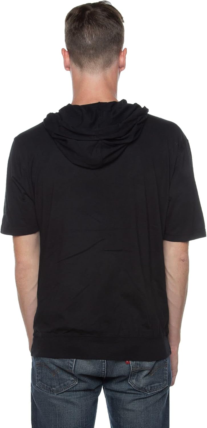 Unisex Casual Short Sleeve Zip Up Hoodie Black White Lightweight Jersey Hooded Sweatshirt Kangaroo Pocket for Men and Women Unisex Casual Short Sleeve Zip Up Hoodie Black White Lightweight Jersey Hooded Sweatshirt Kangaroo Pocket for Men and Women