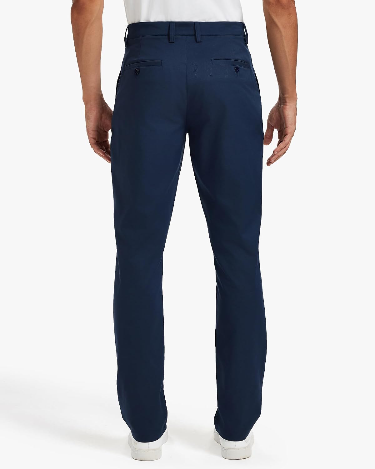 Men's Classic Fit Stretch Golf & Dress Work Pants -All-Day Comfort Performance Trousers for Business & Travel